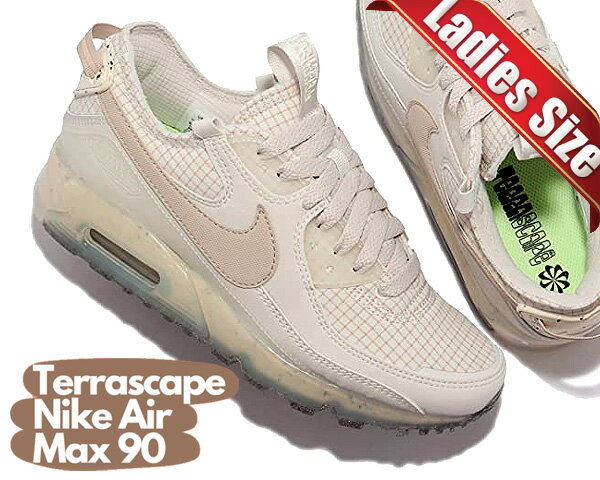 お得な割引クーポン発行中!!NIKE WMNS AIR MAX TERRASCAPE 90 light bone/rattan-cashmere dc9450-001 スニーカー AM90 MOVE TO ZERO ライトボーン CRATER FOAM