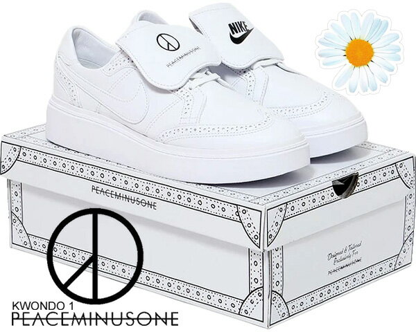 お得な割引クーポン発行中!!NIKE KWONDO 1/PEACEMINUSONE G-DRAGON white/white-wht dh2482-100 ホワイト スニーカー ガールズ クォン・ジヨン