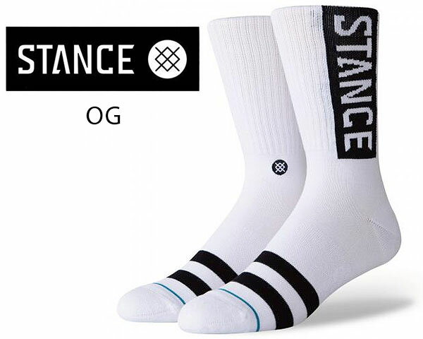 楽天LTD　onlineお得な割引クーポン発行中!!【あす楽 対応!!】【スタンスソックス】STANCE OG WHITE m556d17ogg-wht ホワイト 白 靴下 メンズ ハイソックス