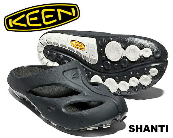 お得な割引クーポン発行中!!【あす楽 対応!!】【キーン シャンティ】KEEN SHANTI BLACK/DAWN BLUE 1018206 ブラック メンズ サンダル 防滑 アウトドア