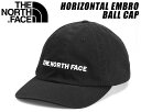 楽天LTD　onlineお得な割引クーポン発行中!!【あす楽 対応!!】【ノースフェイス ホリゾンタル エンブロ ボールキャップ】THE NORTH FACE HORIZONTAL EMB BALLCAP TNF BLACK nf0a5fy1 jk3 帽子 ブラック キャップ