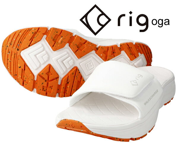 [ ポイント5倍&最大2000円OFFクーポン ] 【送料無料 リグ オーガ】rig oga NATURAL rg0010nt リカバリー サンダル スポーツ スライド ベルクロ ナチュラル rig FOOTWEAR