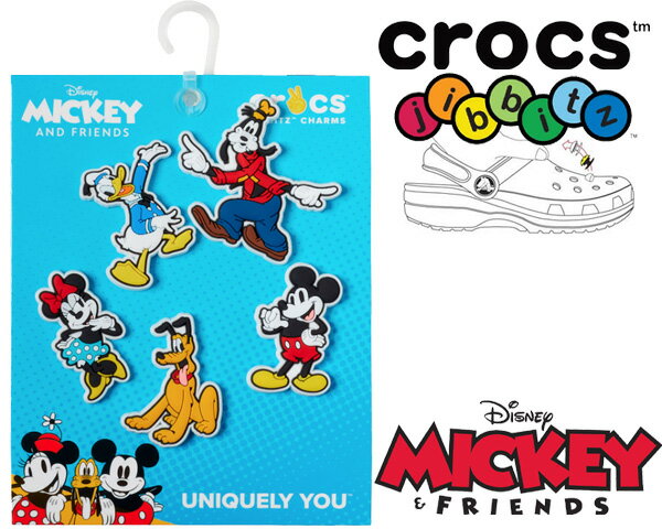 crocs JIBBITZ Disneys Mickey & Friends 5 PACK 10010001 CROCS Inc.は米コロラド州ボルダーで、シンプルで履き心地の良いボートシューズのメーカーとして創立されました。メンズ、ウィメ...