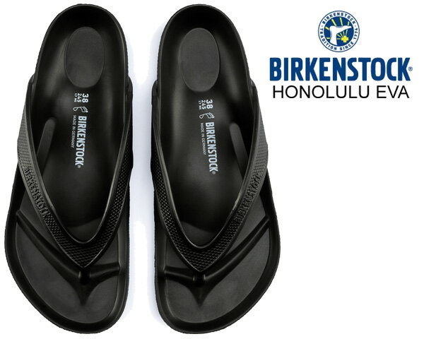 楽天LTD　onlineお得な割引クーポン発行中!!【あす楽 対応!!】【ビルケンシュトック ホノルル EVA】BIRKENSTOCK HONOLULU EVA （REGULAR FIT） BLACK 1015487 ブラック ウォッシャブル サンダル レギュラーフィット トング 軽量