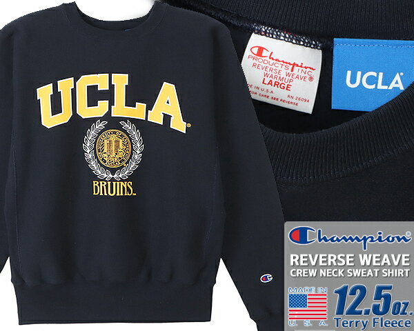 ȊN[|s!!yy Ή!!zy `sI o[XEB[u N[lbN XEFbgVczChampion REVERSE WEAVE CREW NECK SWEAT SHIRT MADE IN USA UCLA 12.5oz. NAVY c5-w003-370 lCr[ g[i[ AJ