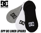 お得な割引クーポン発行中!!【あす楽 対応!!】【ディーシーシューズ ライナーソックス 3パック】DC SHOES SPP DC LINER 3PK BLACK/WHITE/GREY dso224239-kvj8 ブラック ホワイト グレー 靴下 3足パック メンズ ショート インナーソックス