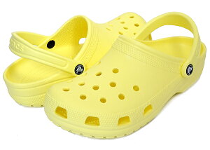 お得な割引クーポン発行中!!【あす楽 対応!!】【クロックス クラシック クロッグ】crocs CLASSIC SULPHUR 10001-75u サァルファ イエロー サンダル ミュール CLOG