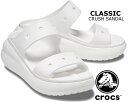 ȊN[|s!!yy Ή!!zy NbNX NVbN NbV T_zcrocs CLASSIC CRUSH SANDAL WHITE 207670-100  vbgtH[ T_ ~[ zCg