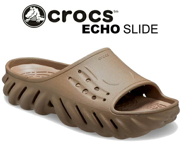 楽天LTD　onlineお得な割引クーポン発行中!!【あす楽 対応!!】【クロックス エコー スライド】crocs ECHO SLIDE TUMBLEWEED AMARANTE 208170-2g9 タンブルウィード アマラント クロスライト ターボ ネイビー シャワー スポーツ パウダー サンダル