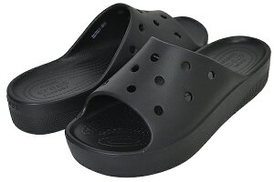 お得な割引クーポン発行中!!【あす楽 対応!!】【クロックス クラシック プラットフォーム スライド】crocs CLASSIC PLATFORM SLIDE BLACK 208180-001 ブラック ウィメンズ サンダル 厚底 軽量 レディース