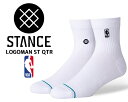 楽天LTD　onlineお得な割引クーポン発行中!!【あす楽 対応!!】【スタンスソックス】STANCE LOGOMAN ST QTR WHITE a356a20log-wht NBA 靴下 ホワイト 白 クォーター ソックス