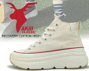 お得な割引クーポン発行中!!AKIII CLASSIC AKIII RECOVERY COTTON HIGH BEIGE akc-0038-beg 厚底 レディース スニーカー チャンキー ベージュ