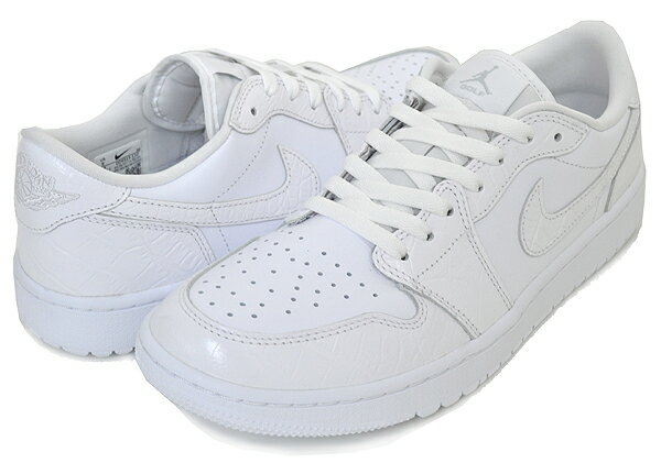 [ ポイント5倍&最大2000円OFFクーポン ] 【送料無料 ナイキ エアジョーダン 1 ロー ゴルフ】NIKE AIR JORDAN 1 LOW GOLF white/wht-pure platinum dd9315-110 ホワイト クロコ White Crocodile Skin AJ1 LO ローカット スパイクレス