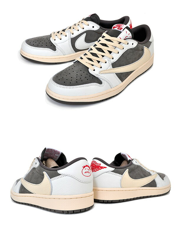 お得な割引クーポン発行中!!【送料無料 ナイキ エアジョーダン 1 ロー OG トラビス・スコット】NIKE AIR JORDAN 1 LOW OG SP TRAVIS SCOTT REVERSE MOCHA sail/university.red-ridgerock dm7866-162 リバースモカ スニーカー AJ1