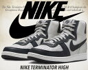 お得な割引クーポン発行中 【あす楽 対応 】【送料無料 ナイキ ターミネーター ハイ】NIKE TERMINATOR HIGH granite/dark obsidian-sail fb1832-001 スニーカー Georgetown University ジョージタウン大学 2022年復刻 HOYAS