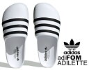 お得な割引クーポン発行中 【あす楽 対応 】【アディダス アディフォーム アディレッタ】adidas adiFOM ADILETTE FTWWHT/CBLACK/FTWWHT hq7219 サンダル レディース ミュール クロッグ ホワイト SLIDE スライド スリッポン