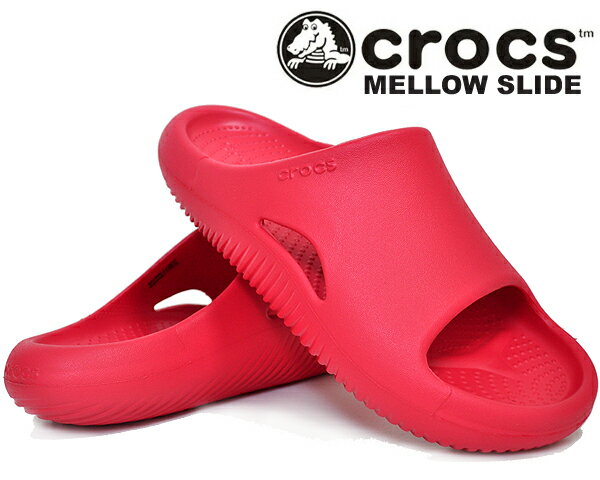 お得な割引クーポン発行中!!crocs MELLOW SLIDE VARSITY RED 208392-6wc バーシティーレッド サンダル ライトライド フォーム チル シューズ