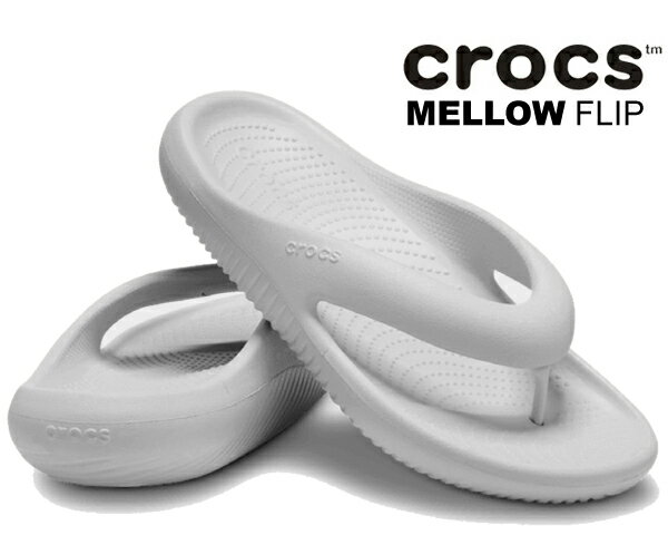 お得な割引クーポン発行中 【あす楽 対応 】【送料無料 クロックス メロウ リカバリー フリップ】crocs MELLOW RECOVERY FLIP ELEPHANT 208437-1lm エレファント グレー トング サンダル ライトライド フォーム チル シューズ ビーチ リカバリースライド