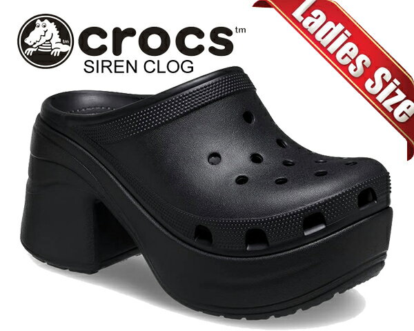 ʳݥȯ!!ڤ б!!̵ۡ å  åcrocs SIREN CLOG BLACK 208547-001 ǥ ߥ塼   ֥å ϥҡ