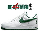 お得な割引クーポン発行中 【あす楽 対応 】【送料無料 ナイキ エアフォース 1 ロー】NIKE AIR FORCE 1 LOW FOUR HORSEMEN white/deep forest-wolf grey fb9128-100 フォー ホースメン LRMR VENTURES スニーカー AF1 ホワイト グリーン レブロン ジェームズ