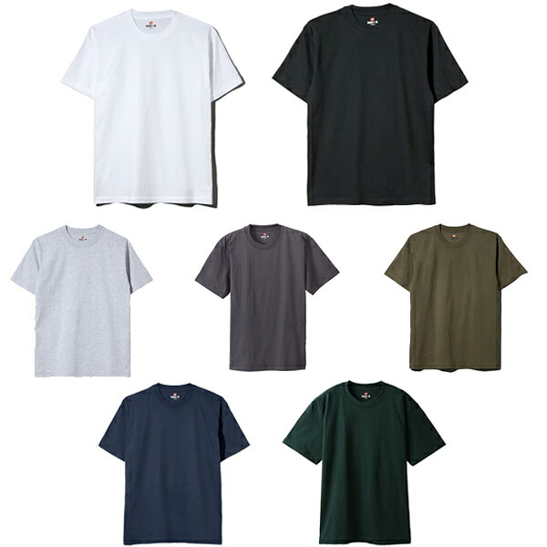 [最短即日発送!! & お得なクーポン!!] 【ヘインズ ビーフィー クルーネックTシャツ】Hanes BEEFY-T CREW NECK T-SHIRT h5180 7COLOR WHITE BLACK GREY NAVY CHARCOAL DARK GREEN KHAKI ヘビーウェイト ボックスシルエット ショートスリーブ ltd-online-10027235 LTD online サンプル画像2