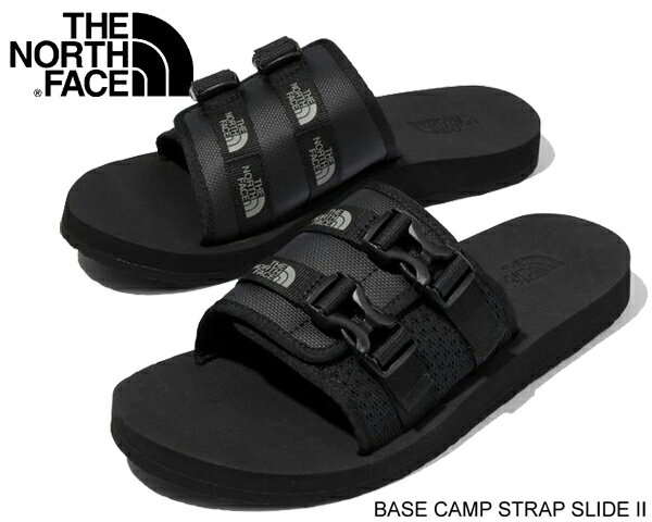 ʳݥȯ!!ڤ б!!̵ۡ Ρե ١ ȥå 饤 2THE NORTH FACE BASE CAMP STRAP SLIDE II TNF BLACK/TNF BLACK nf52352-kk   ݡ ֥å ٥