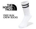 お得な割引クーポン発行中!!【ノースフェイス フリー ラン クルー ソックス】THE NORTH FACE FREE RUN CREW WHITE nn8230...