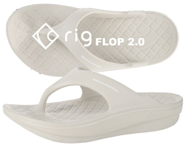 お得な割引クーポン発行中 【あす楽 対応 】【送料無料 リグ フリップフロップ 2.0】rig FLIP FLOP GREY rg0012-gr グレー サンダル リカバリーサンダル リラックス 厚底 rig FOOTWEAR スライド 鼻緒 トング