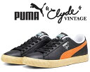 ȊN[|s!!yy Ή!!zy v[} NCh Be[WzPUMA CLYDE VINTAGE PUMA BLACK-RICKIE ORANGE 394687-02 Xj[J[ U[ ubN IW