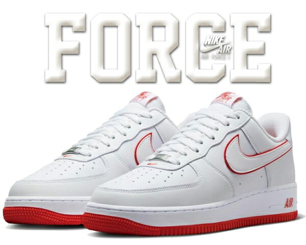 お得な割引クーポン発行中!!NIKE AIR FORCE 1 07 white/white-picante red dv0788-102 スニーカー AF1 ホワイト ピカンティ レッド