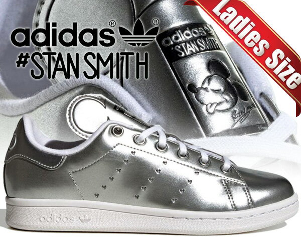 お得な割引クーポン発行中!!adidas ORIGINALS × DISNEY MICKEY STAN SMITH J SLVMT/CBLACK/FTWWHT id7187 シルバー スニーカー レディース