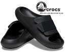 お得な割引クーポン発行中!!crocs MELLOW LUKE RECOVERY SLIDE BLACK 209413-001 ブラック ノワール サンダル ライトライド フォーム メロー コレクション