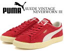 ȊN[|s!!yy Ή!!zy v[} XEF[h re[W U lo[EH[ 3zPUMA SUEDE VINTAGE NEVERWORN III WARM WHITE-CLUB RED 396493-01 bh XG[h Be[W Xj[J[