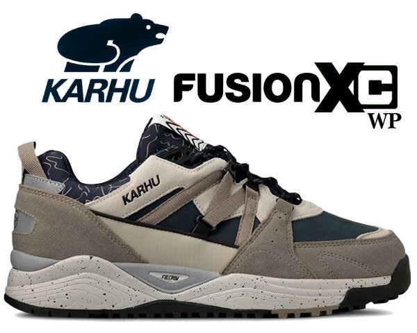 お得な割引クーポン発行中!!KARHU FUSION XC WP MOUNT SAANA BRINDLE/SEA STORM f830003 スニーカー マウントサーナ 撥水メッシュ HydroGuard 防水メンブレン