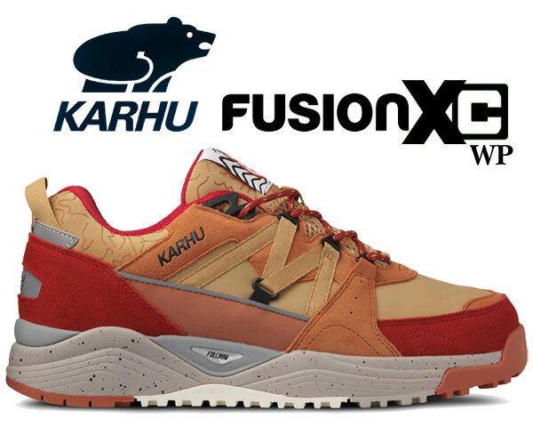 お得な割引クーポン発行中!!KARHU FUSION XC WP MOUNT SAANA AUTUMN LEAF/TAFFY f830005 スニーカー マウントサーナ 撥水メッシュ HydroGuard 防水メンブレン