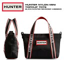 【ハンター ナイロン ミニ トップ クリップ トート バッグ ブラック/ハンター ブランデッド ウェビング】HUNTER NYLON MINI TOPCLIP ...