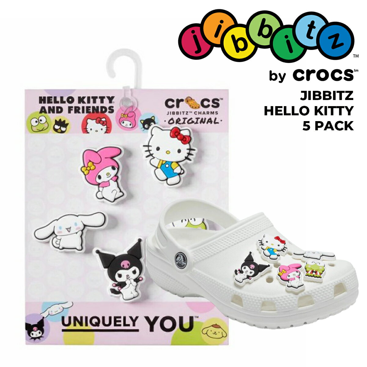【クロックス ジビッツ ハローキティ アンド フレンズ 5 パック】crocs JIBBITZ HELLO KITTY 5 PACK 10013597