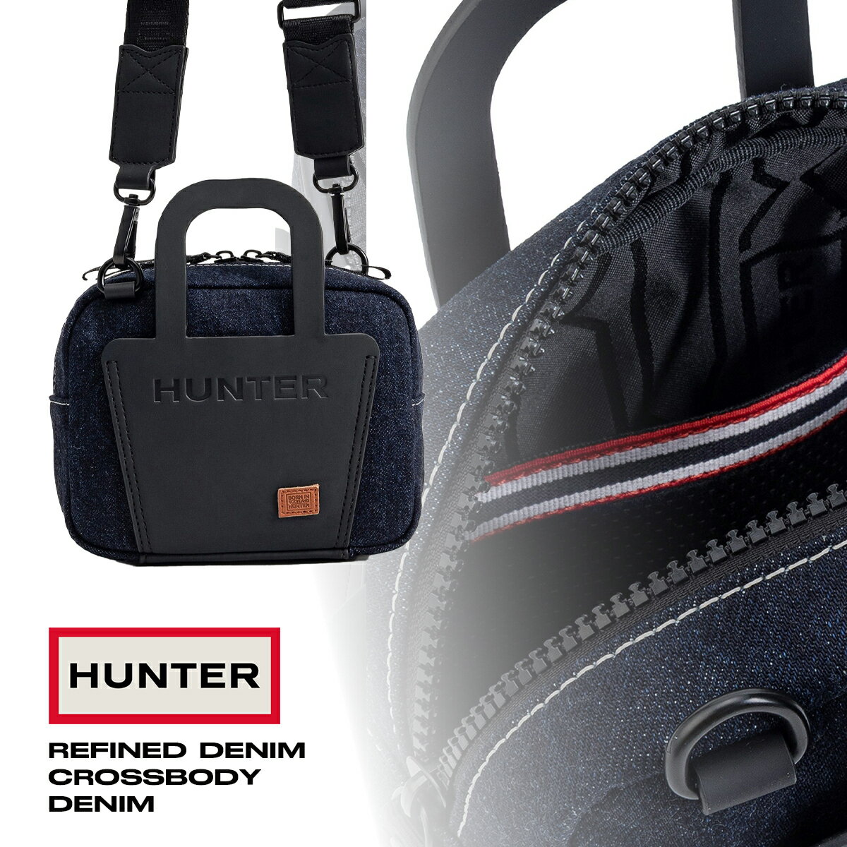 【ハンター リファインド デニム クロスボディ デニム】HUNTER REFINED DENIM CROSSBODY DENIM ubx5503..