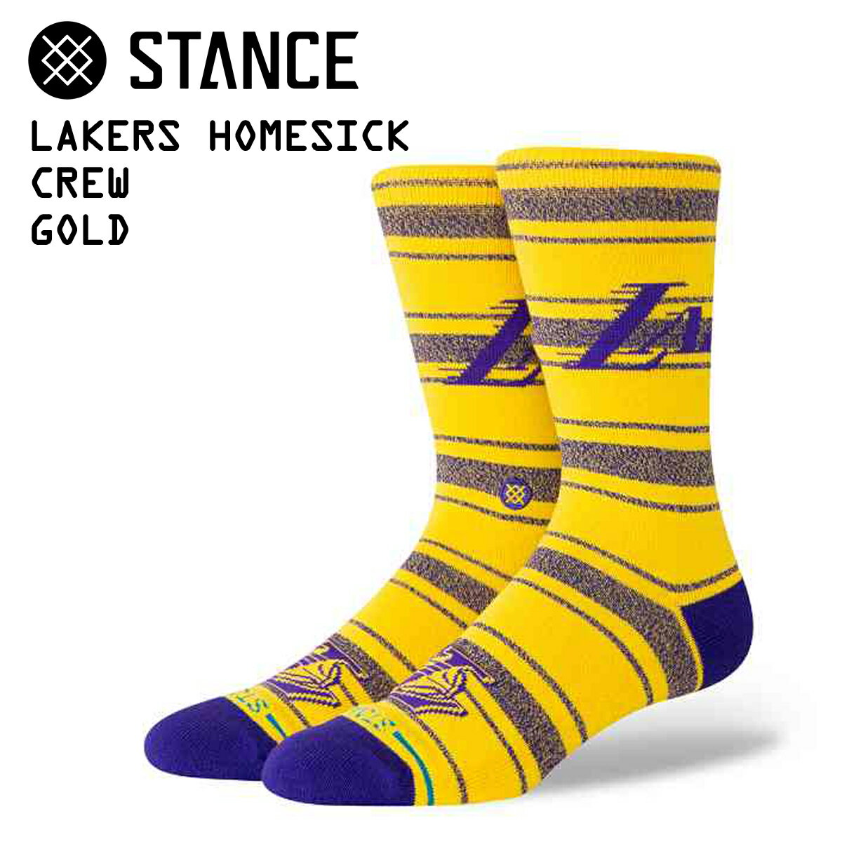 【スタンス レイカーズ ホームシック クルー ゴールド】STANCE LAKERS HOMESICK CREW GOLD a556d25lhc-..