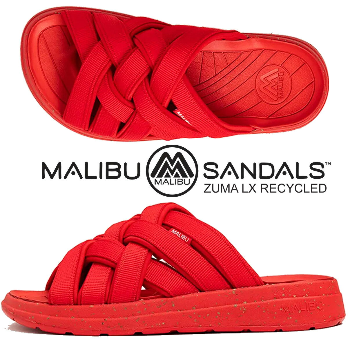 Rakuten - [ ポイントUP & 最大2000円OFFクーポン ] 【マリブ サンダルズ ズマ LX リサイクルド レッド】MALIBU SANDALS ZUMA LX RECYCLED RED/RED ms02-5002