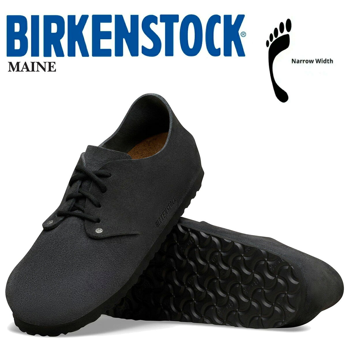 Rakuten - [ ポイントUP & 最大2000円OFFクーポン ] 【ビルケンシュトック メイン ナローフィット チャコール】BIRKENSTOCK MAINE(NARROW FIT) CHARCOAL 1031747