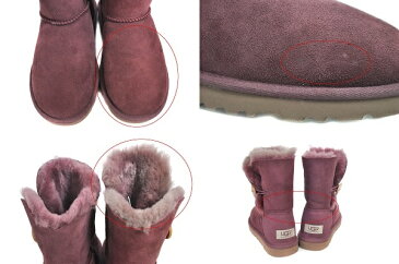 【アウトレット】【訳あり】【UGG】アグ　ベイリーボタン　5803W　22cm　プラムワイン