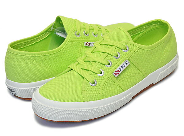 楽天LTD SPORTS ONLINE STOREお得な割引クーポン発行中!!【あす楽 対応!!】【SUPERGA （スペルガ スニーカー）】 COTU CLASSIC クラシック Style Code 2750 キャンバススニーカー 560 green acid