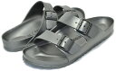 お得な割引クーポン発行中!!【あす楽 対応!!】【ビルケンシュトック サンダル アリゾナ】BIRKENSTOCK ARIZONA EVA metallic anthracite 【レギュラーfit】BIRKENSTOCK