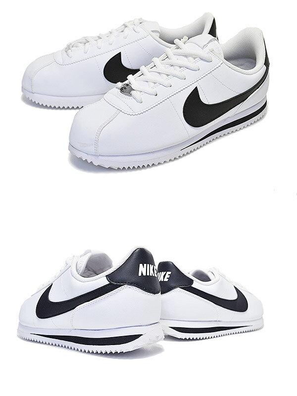 お得な割引クーポン発行中!!【あす楽 対応!!】【ナイキ スニーカー コルテッツ レディースモデル】NIKE CORTEZ BASIC SL(GS) wht/blk