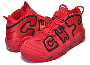 お得な割引クーポン発行中!!【ナイキ エアモアアップテンポ シカゴ】NIKE AIR MORE UPTEMPO CHI QS　university red/university red【スニーカー モアテン レッド シティーパック クイックストライク】