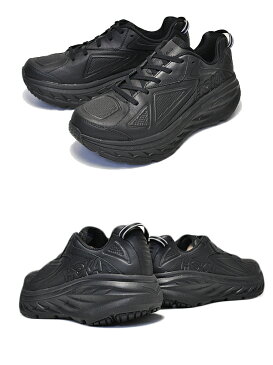 お得な割引クーポン発行中!!【あす楽 対応!!】【ホカ オネオネ ボンダイ レザー】HOKA ONE ONE BONDI LTR black/blk 【1019496 厚底 スニーカー チャンキー ランニングシューズ メンズ ブラック 黒】