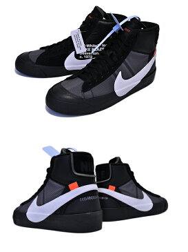 お得な割引クーポン発行中!!【あす楽 対応!!】【ナイキ ブレザーミッド オフホワイト】THE : 10 NIKE BLAZER MID OFF-WHITE black/white-cone-black【スニーカー THE TEN ブレザー ブラック SPOOKY PACK】