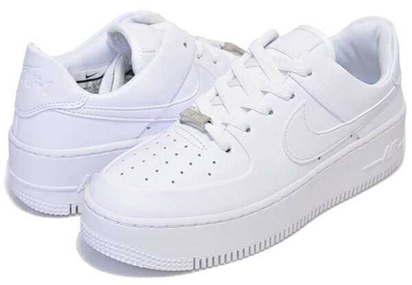 お得な割引クーポン発行中!!【あす楽 対応!!】【ナイキ ウィメンズ エアフォース 1 セイジ】NIKE WMNS AF1 SAGE LOW white/white-white【AIR FORCE ONE レディース スニーカー ホワイト】