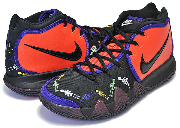 お得な割引クーポン発行中!!【 ナイキ カイリー 4】NIKE KYRIE 4 DOTD TV PE 1 team orange/black-multi-color【DAY OF THE DEAD ハロウィン NIKE SB カイリーアービング】